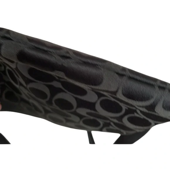 Coach Black Monogram Design Crossbody Satchel EUC with Top Blouse NO CALLOUTS. - Picture 9 of 11